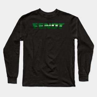 Fendt Tractor Logo Text Long Sleeve T-Shirt